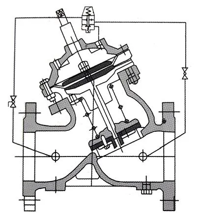 緩閉式止回閥 結構圖